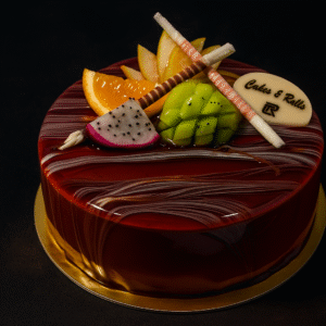 Fruit Caramel Cake